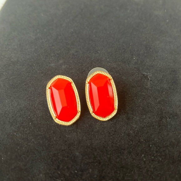 Jewelry - Red and Gold Fashion Earrings